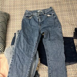 PacSun Women's Straight Leg Blue Jeans